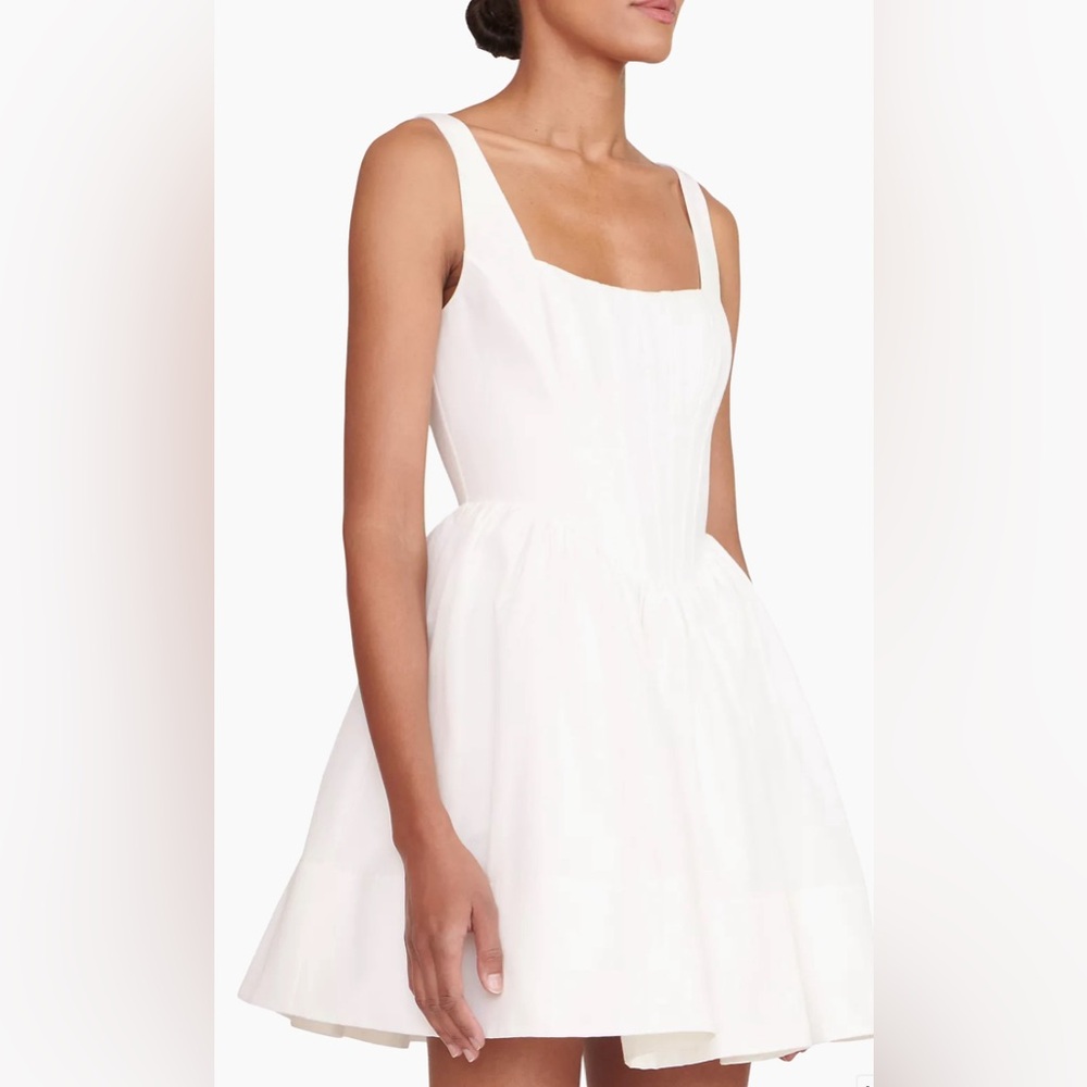 STAUD White Mini Dress
